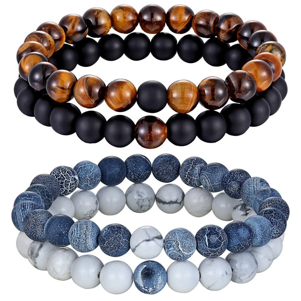 7 Style Couples Distance Bracelet - Shopeasywear