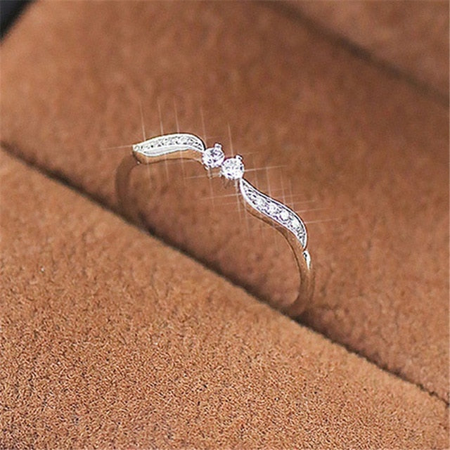 New Trendy Crystal Engagement Rings For Women - Shopeasywear