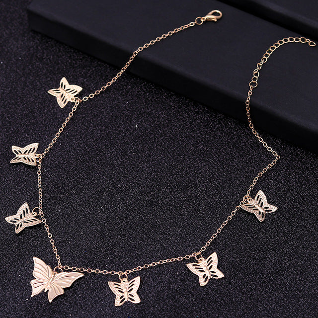 Gold Silver Color Chain Necklaces - Shopeasywear
