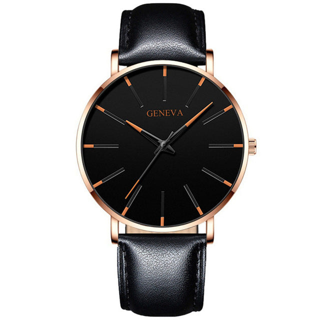 Reloj Hombre 2020 Mens Minimalist Watches Ultra Thin Mesh Belt Watch Luxury Men's Watch Business Casual Quartz Wristwatch - Shopeasywear