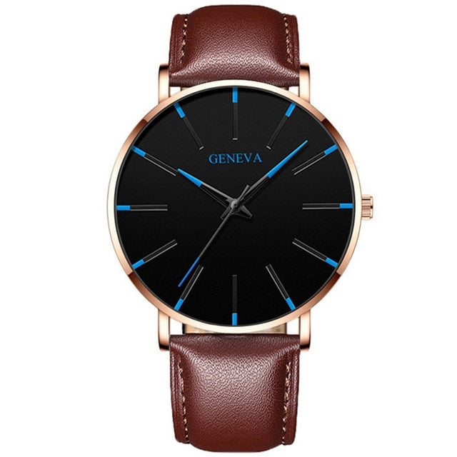 Reloj Hombre 2020 Mens Minimalist Watches Ultra Thin Mesh Belt Watch Luxury Men's Watch Business Casual Quartz Wristwatch - Shopeasywear