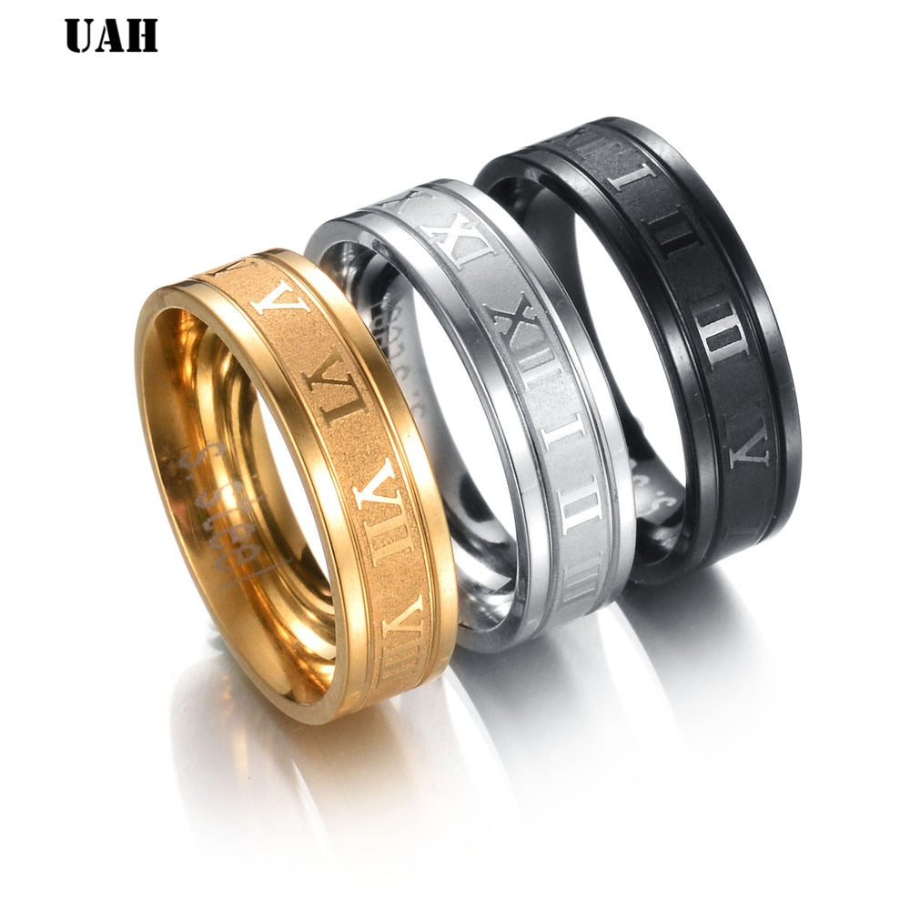 acero inoxidable anillo números - Shopeasywear