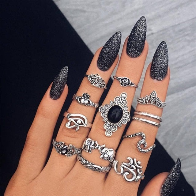 15 Pcs/set Ring Set For Women - Shopeasywear
