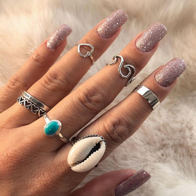 15 Pcs/set Ring Set For Women - Jeglow store