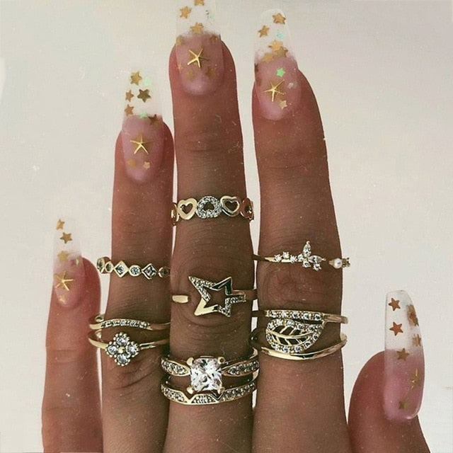 15 Pcs/set Ring Set For Women - Shopeasywear