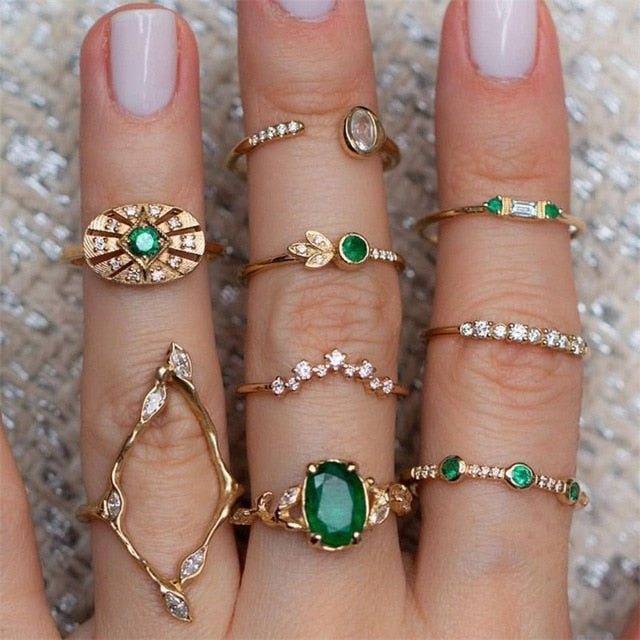 15 Pcs/set Ring Set For Women - Jeglow store