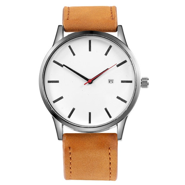 2019 Men Quartz Watch Relogio Masculino Military Sport Wristwatch Leather Strap Mens Reloj Complete Calendar Watches Homme Saati - Shopeasywear