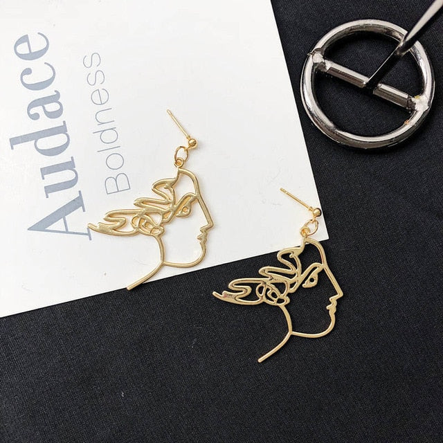 Face Drop Earrings For Women - Jeglowstore