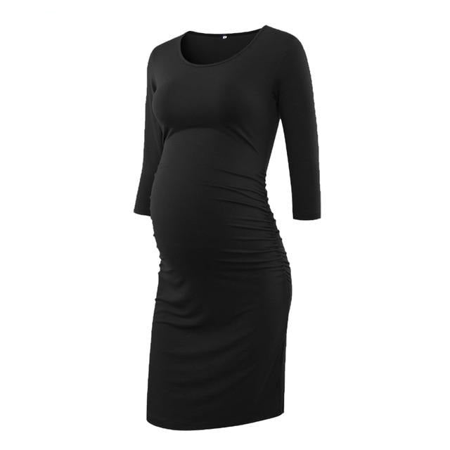 3pcs Women's Side Ruched Maternity Clothes