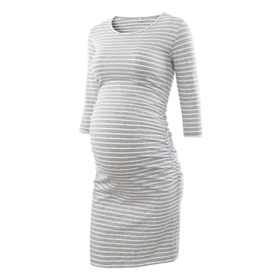 3pcs Women's Side Ruched Maternity Clothes