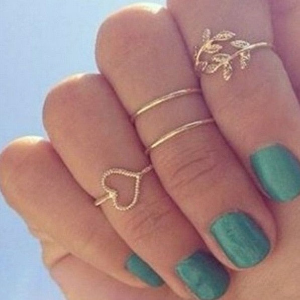 Geometric Joint Ring Set for Women - Shopeasywear