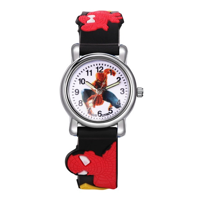 Kids Watches Boys Spiderman Children's Cartoon Watch Silicone Sports Quartz Wrist Watches Gifts for Boys Montre Enfant Garcon - Shopeasywear