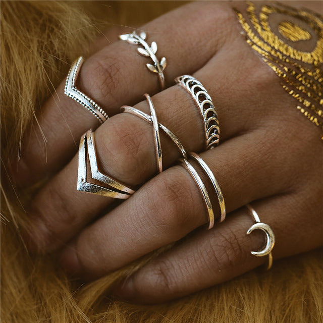 Moon Star Beads Ring For Women - Shopeasywear