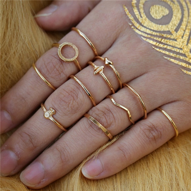 Moon Star Beads Ring For Women - Shopeasywear