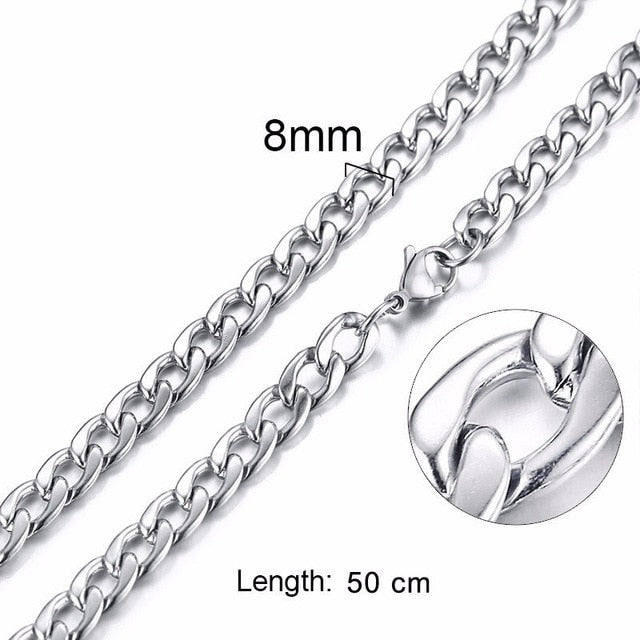 Silver Gold Color Solid Necklace - Shopeasywear