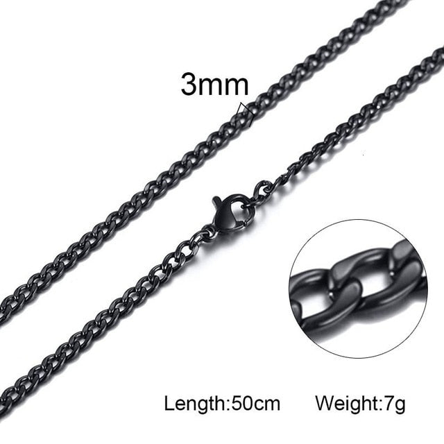 Silver Gold Color Solid Necklace - Shopeasywear