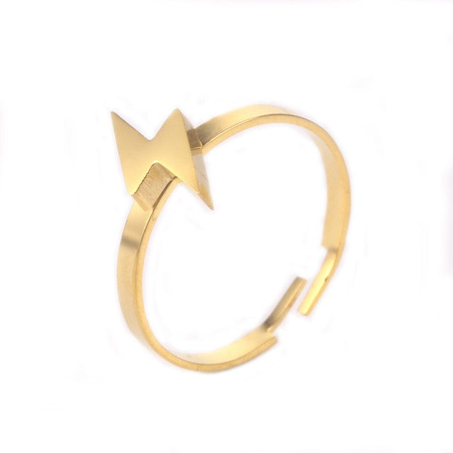 Clover Feather lightning Heart Rings For Women - Shopeasywear