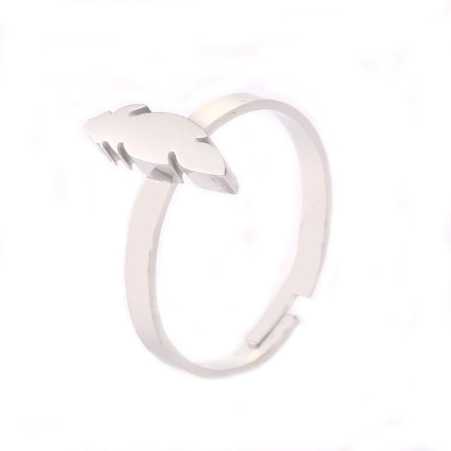 Clover Feather lightning Heart Rings For Women - Shopeasywear