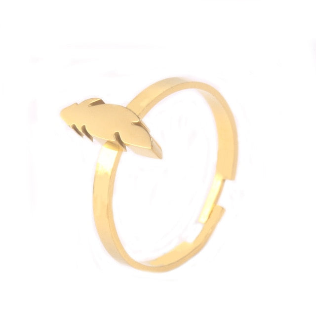 Clover Feather lightning Heart Rings For Women - Shopeasywear