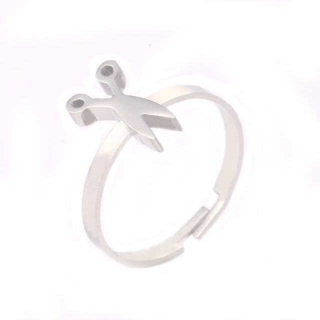 Clover Feather lightning Heart Rings For Women - Shopeasywear