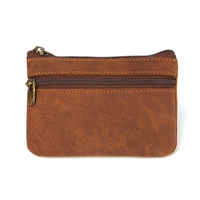 Crazy Horse Leather Coin Purse