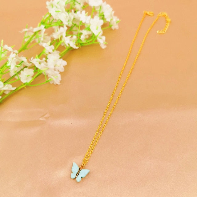 Cute Butterfly Choker Necklace For Women - Shopeasywear