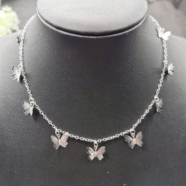 Cute Butterfly Choker Necklace For Women - Shopeasywear