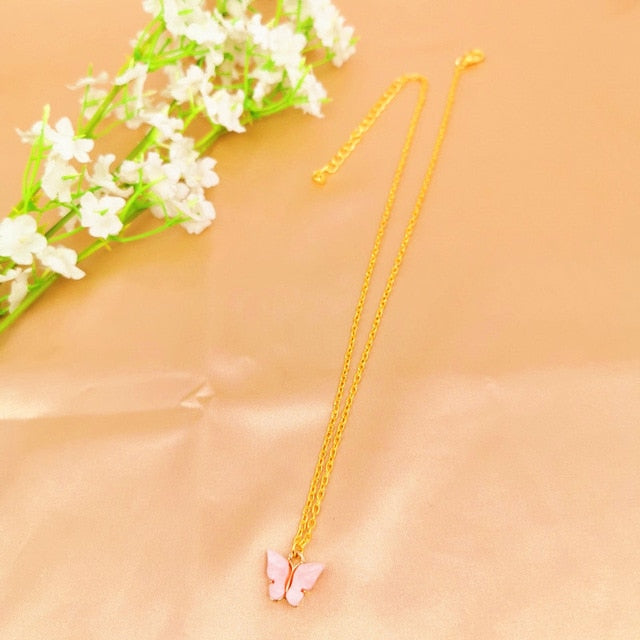 Cute Butterfly Choker Necklace For Women - Shopeasywear