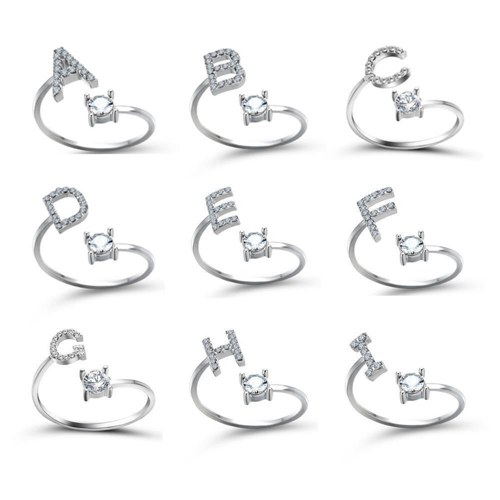 26 Initial Letter Ring - Shopeasywear