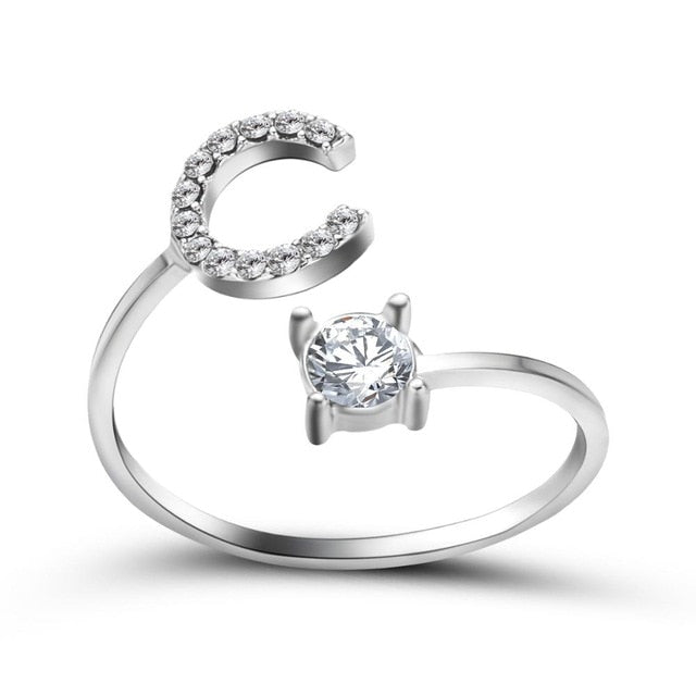 26 Initial Letter Ring - Shopeasywear
