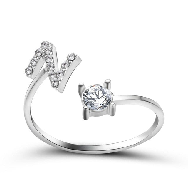 26 Initial Letter Ring - Shopeasywear