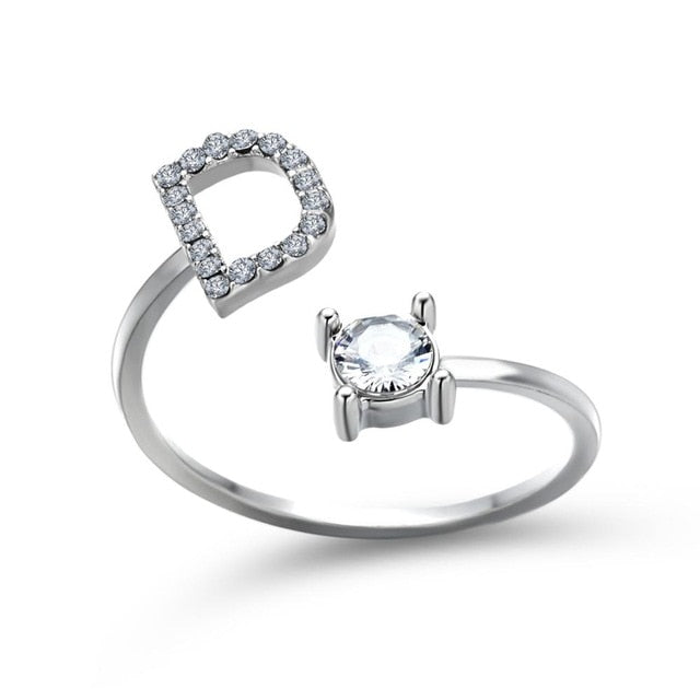 26 Initial Letter Ring - Shopeasywear