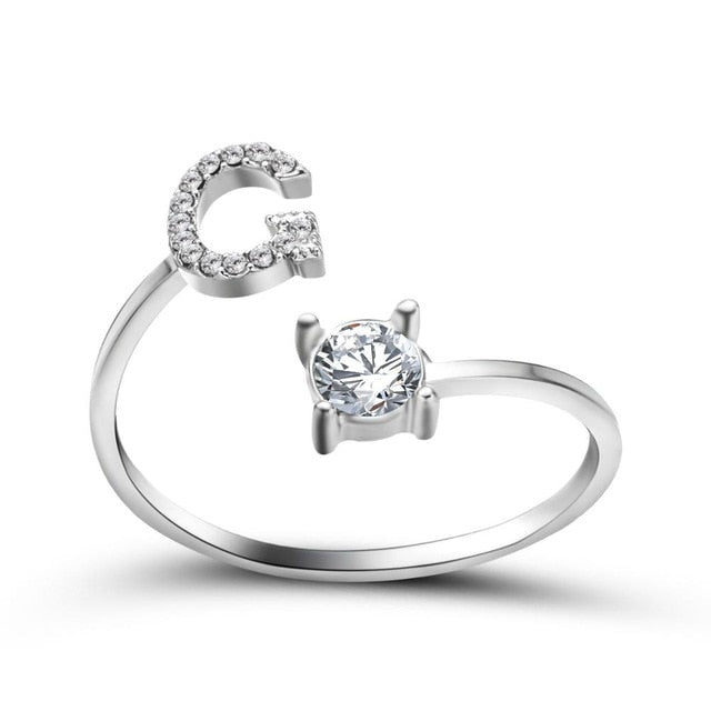 26 Initial Letter Ring - Shopeasywear