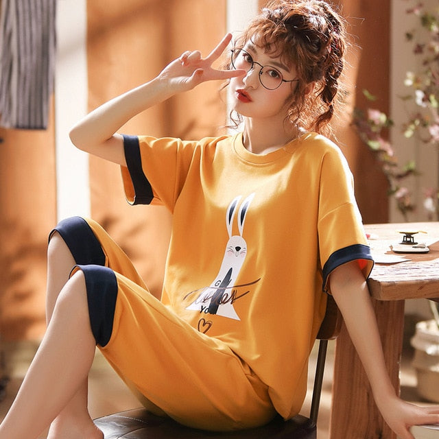 Plus Size M-5XL Women Pajamas Set - Jeglowstore