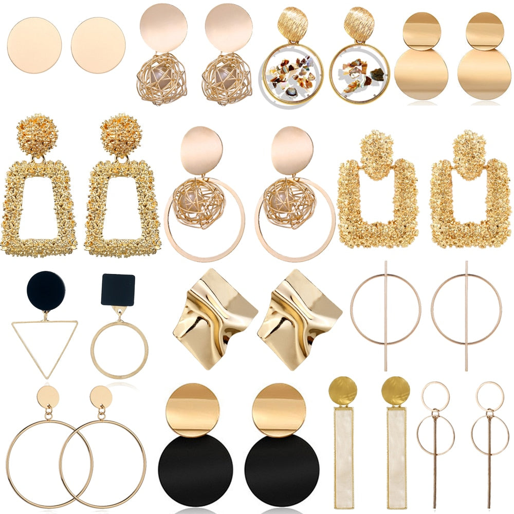 Big Drop Earrings for Women