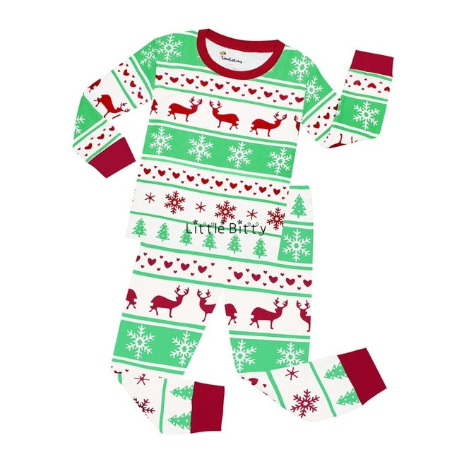 New Baby Girls Long Sleeve Cotton Pajamas
