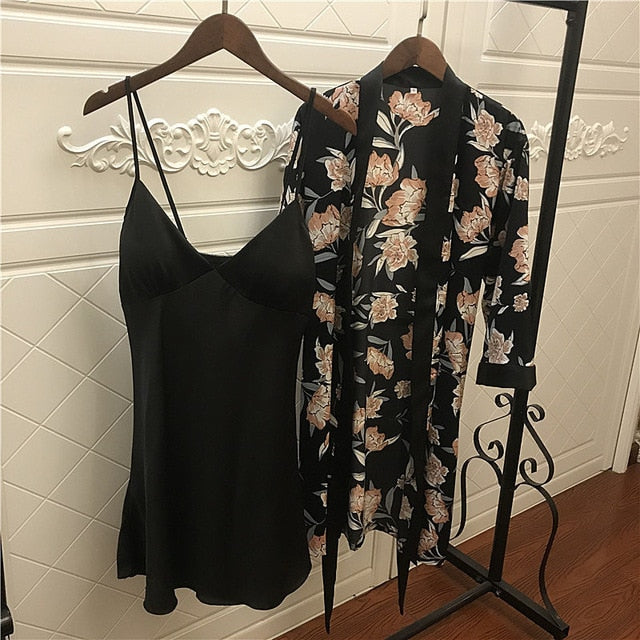 Summer Sexy Women Pajamas with Chest Pads