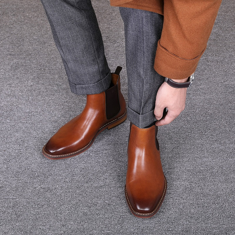 Genuine Calf Leather Boot