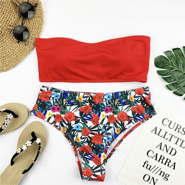 Sexy Bandeau Bikini Set