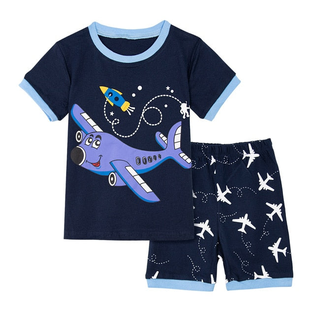 Dinosaur Football Sleepwear Set For Kids