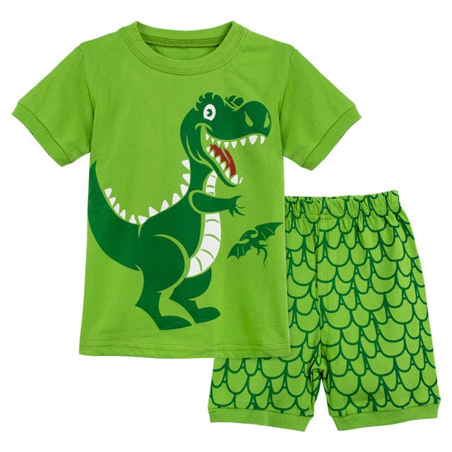 Dinosaur Football Sleepwear Set For Kids