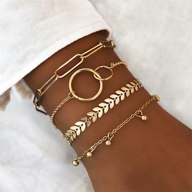Open Silver Color Bracelet