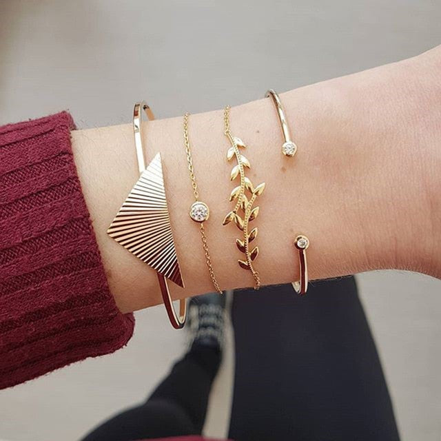 Metal Bracelet Set for Women