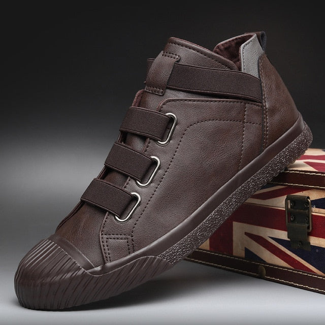 Men Buckle Boots