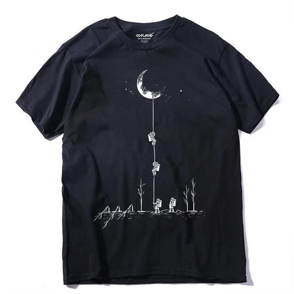 100% cotton casual Men T shirt - Jeglow store