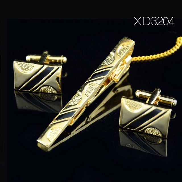 Gold Tie Clip and Cufflink Set For Men - Shopeasywear