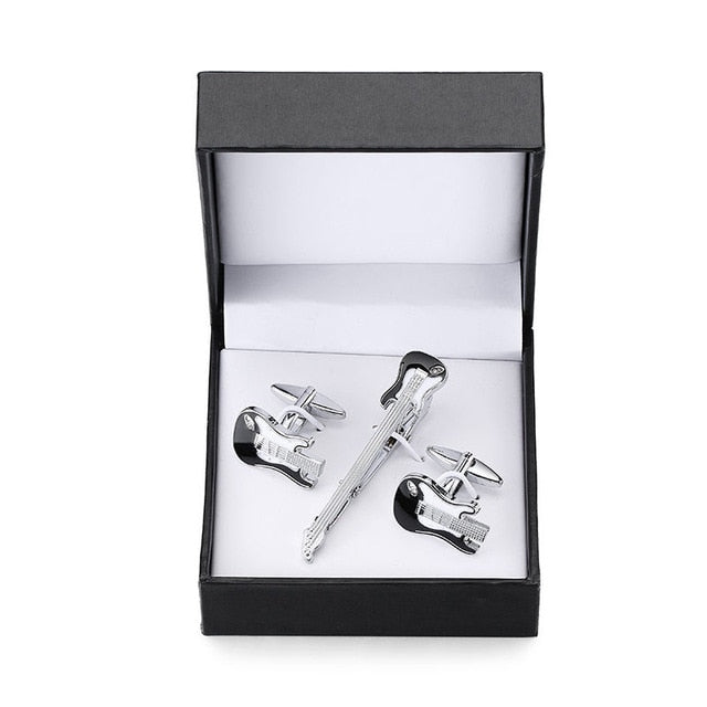 Sax Boat Anchor Luxurious Crystal Tie Clip - Shopeasywear