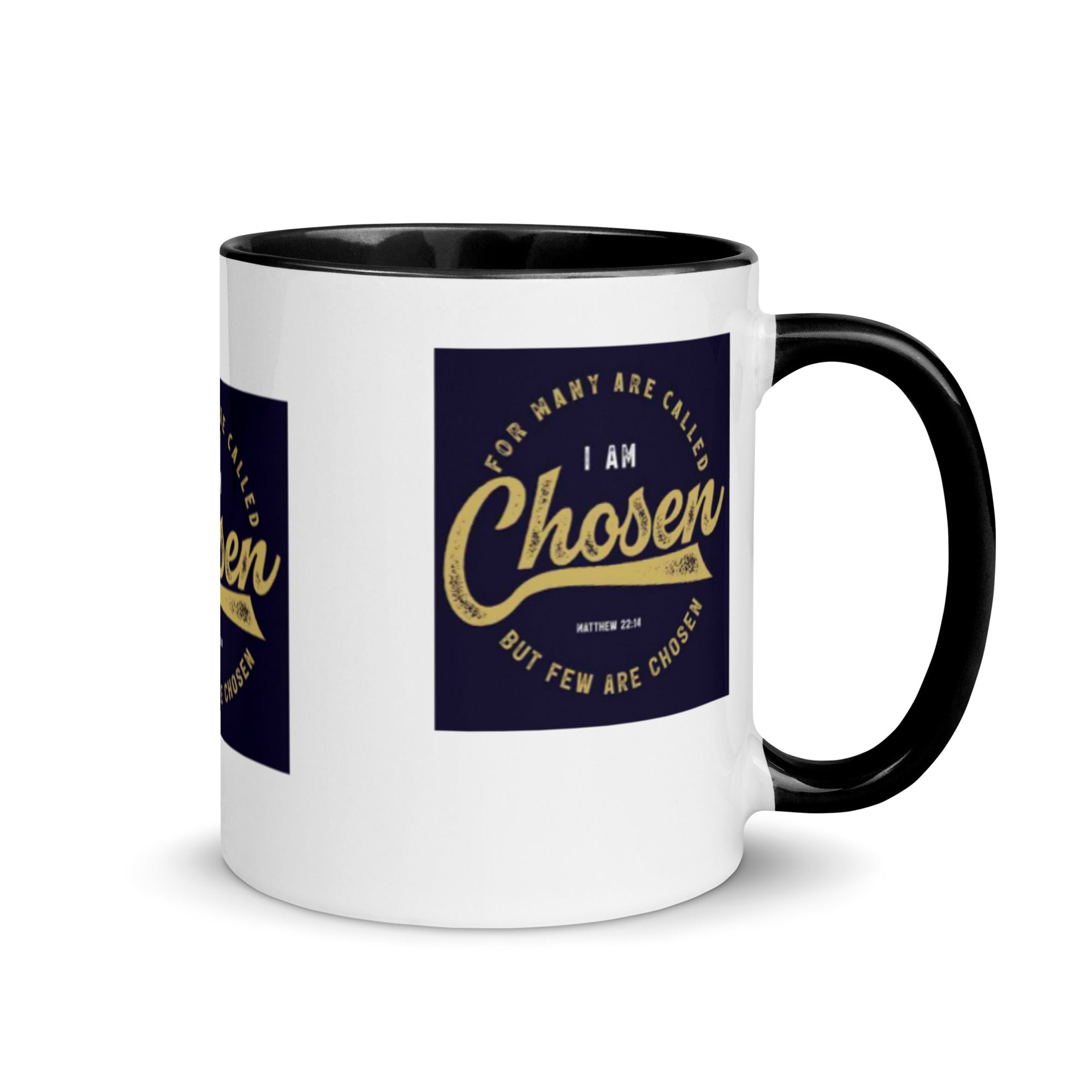Custom Religious Coffee Mug with Color yellow gold Inside