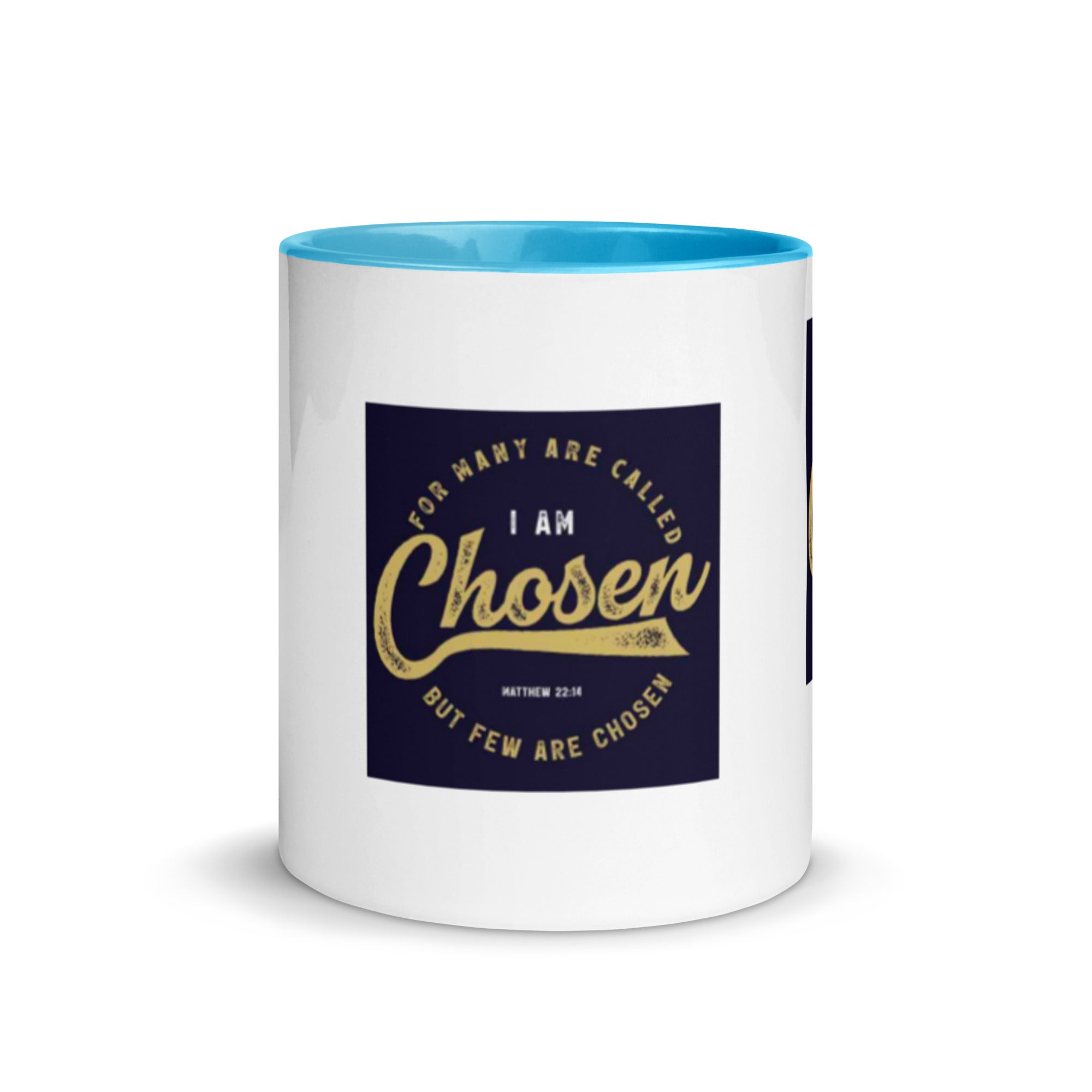 Custom Religious Coffee Mug with Color yellow gold Inside