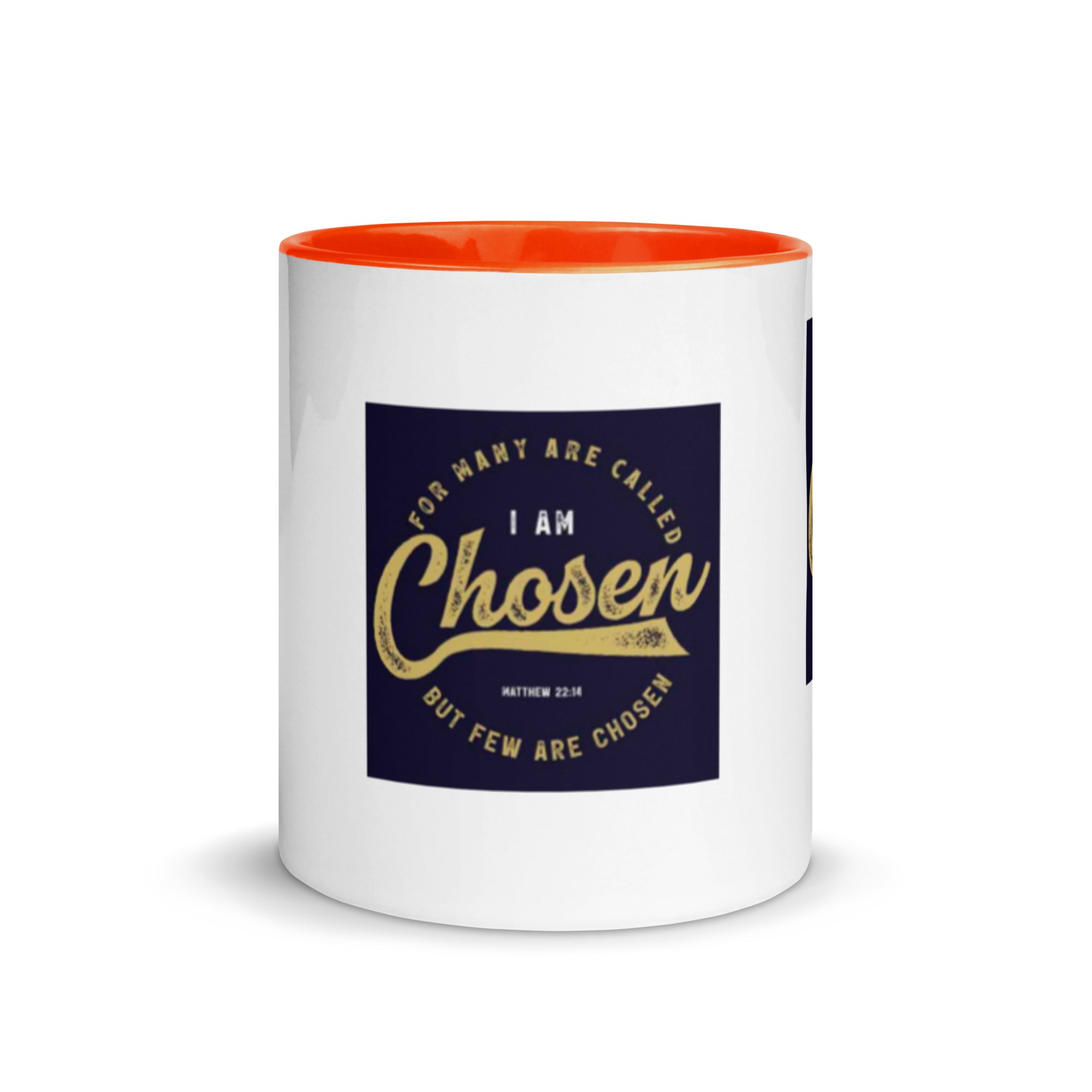 Custom Religious Coffee Mug with Color yellow gold Inside